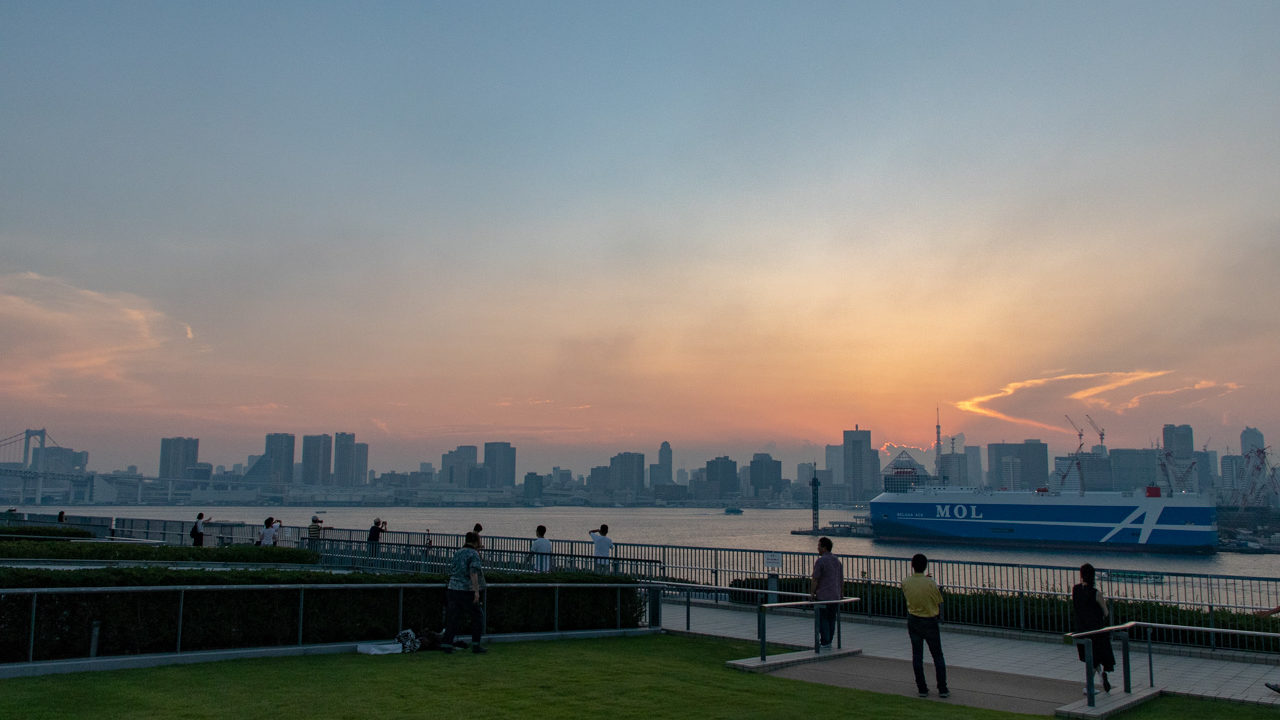 豊洲市場 屋上緑化広場でビールと夜景 夕涼み 夜景観賞イベントを実験的に開催へ とよすと