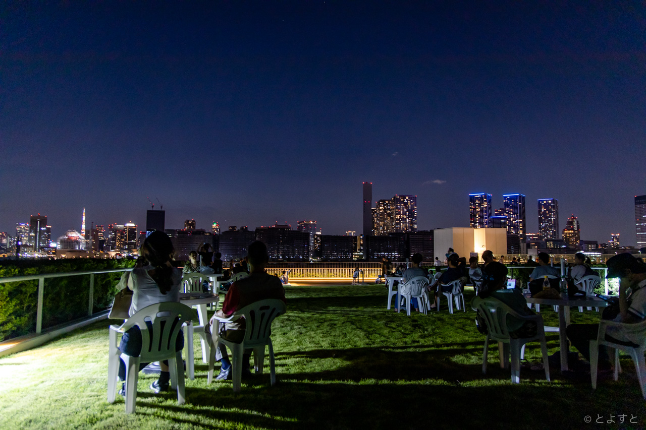 豊洲市場で初開催された「夕涼み・夜景観賞イベント」、屋上緑化広場の可能性が見えた！