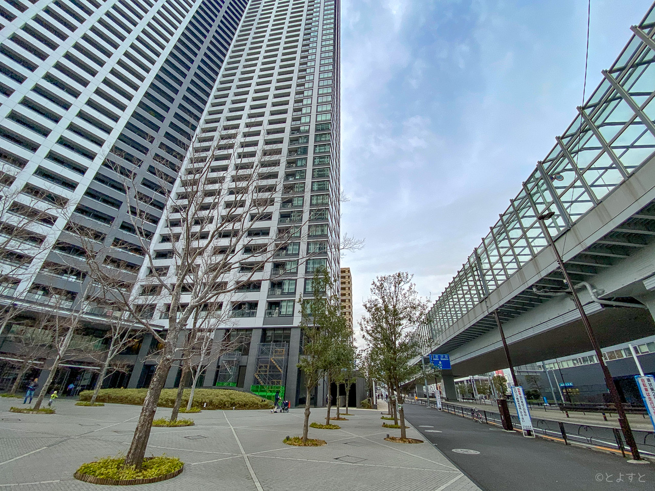 東京BRT「勝どき」の停留所、いよいよ勝どき ザ・タワー前で着工へ