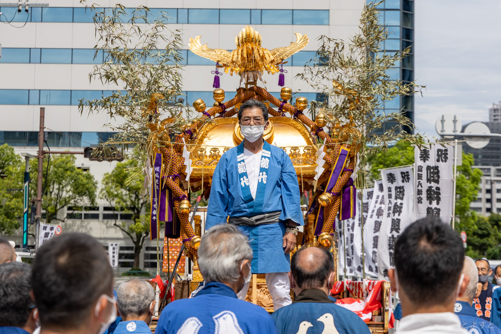 【写真】2022年、富岡八幡宮例祭 二ノ宮のお神輿が豊洲にやってきた！